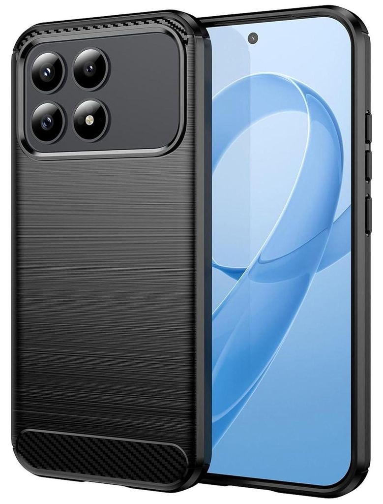 Hülle Carbon für Xiaomi Poco F8 Pro Schutzhülle Handy Case TPU Cover Handyhülle