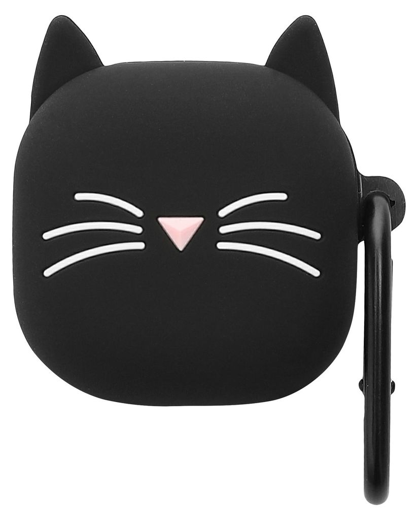 kwmobile Design Schutzhülle für Samsung Galaxy Buds FE Hülle - TPU Silikon Case für Kopfhörer Ladecase - stoßfestes Cover mit Karabiner - Sch...
