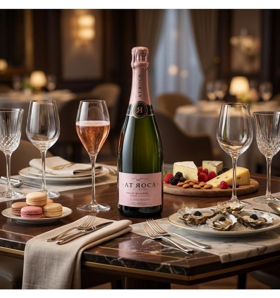At Roca Rosat Brut Nature Corpinnat 2023 Schaumwein Spanien Corpinnat 75.00 cl 12.0 %
