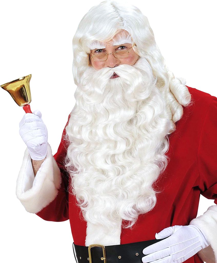 Santa Claus Weihnachtsmann Perücke, Bart, Augenbrauen Produktbild 7
