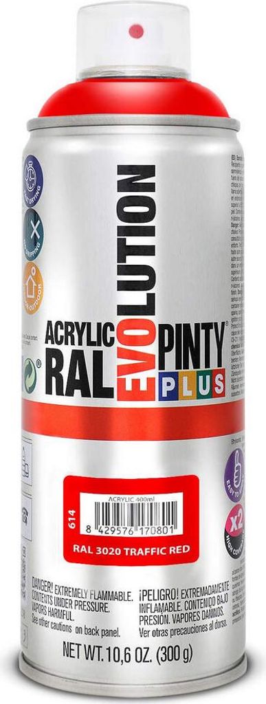 Pintyplus Evolution Aerosolfarbe 520cc Ral 3020 Signalrot