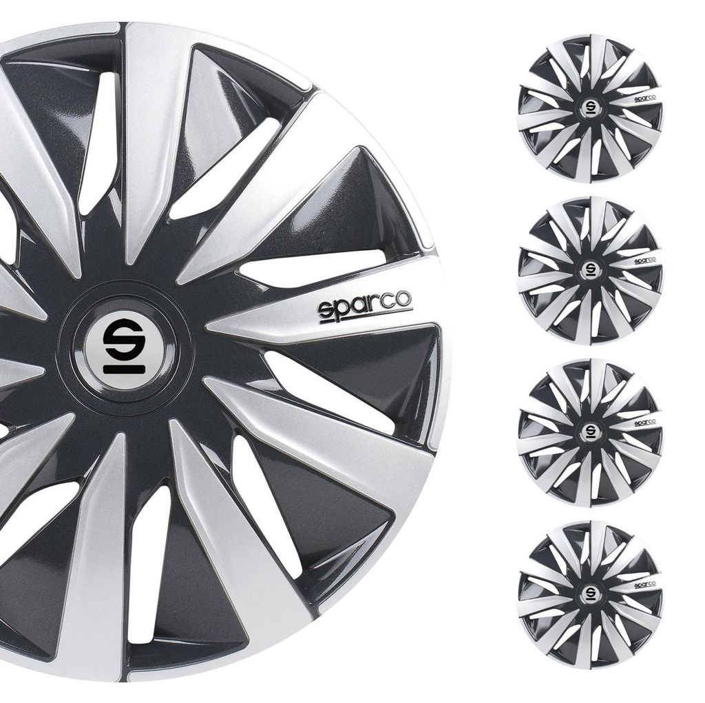 Sada krytov kolies Sparco Lazio 16 palcov, šedá/strieborná Obrázok produktu 