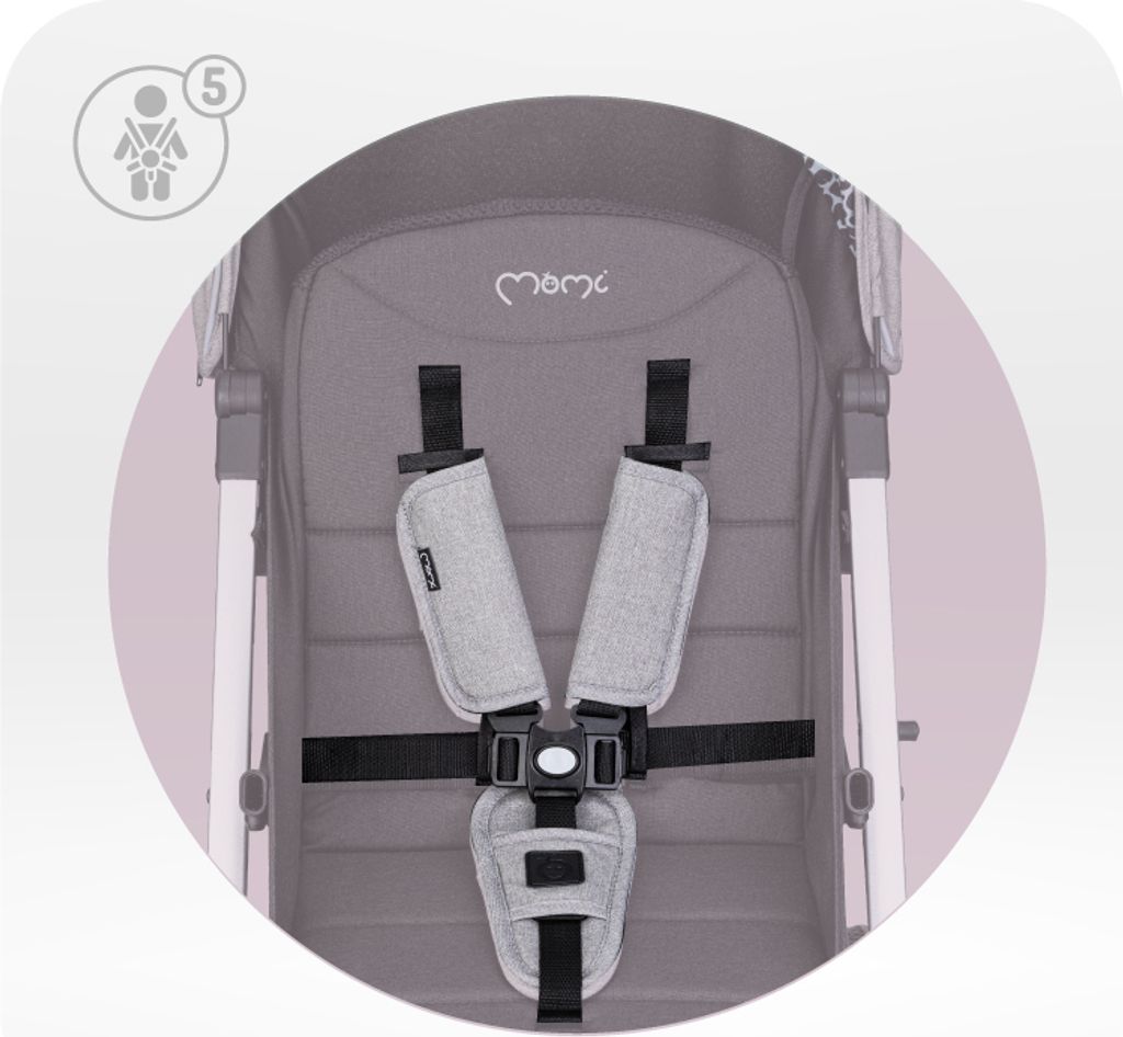 MoMi ESTELLE PLUS LIGHT Kinderwagen Buggy bis zu 22 kg - Produktbild 5