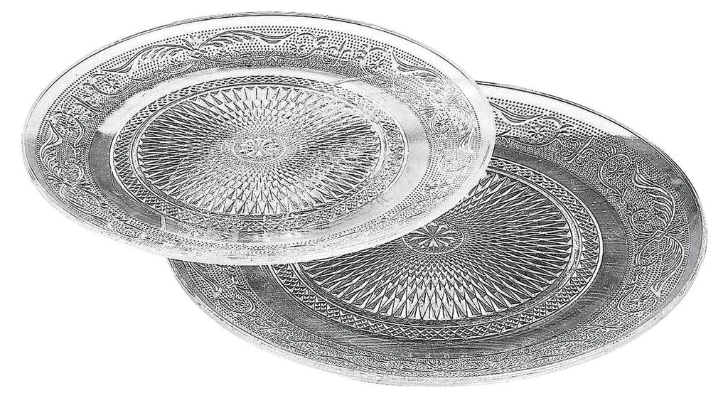 Teller-Set, 2-teilig, Serie 'Set 2', mit Relief-Muster, mikrowellengeeignet