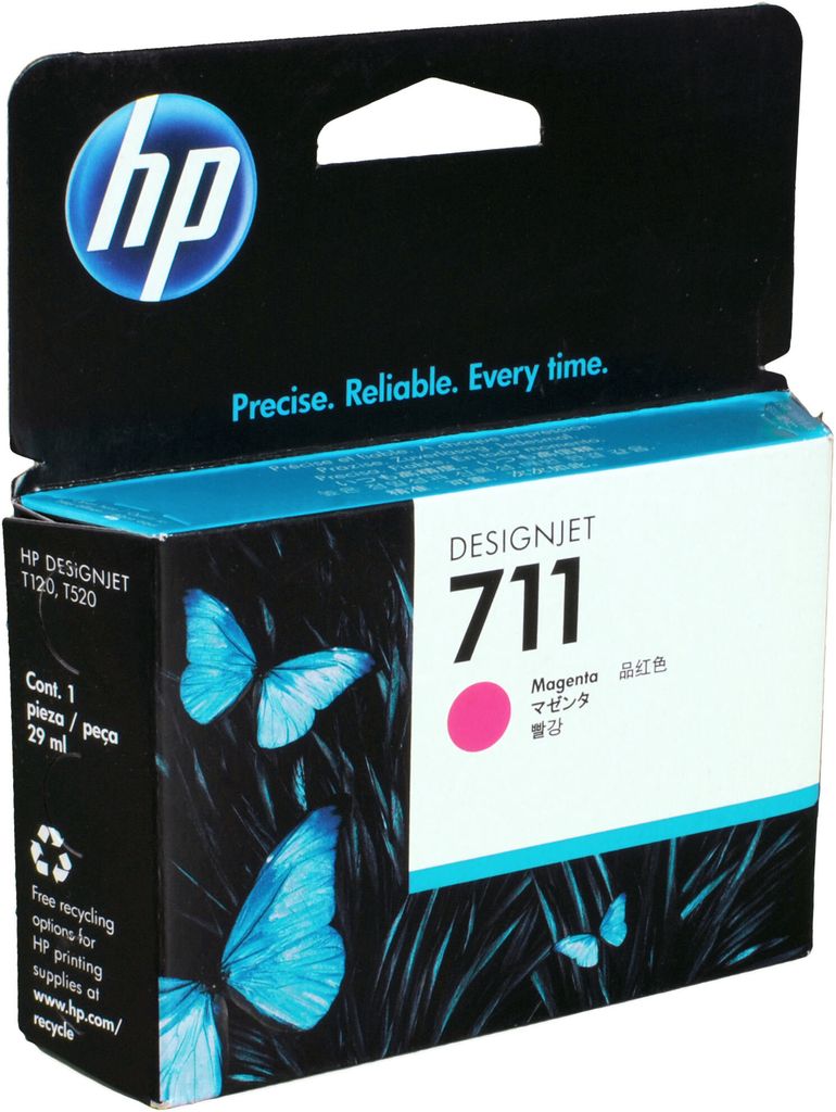 CZ131A HP 711 DNJ, magenta inktcartridge, 29 ml Productafbeelding 