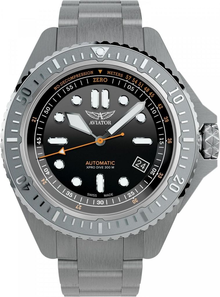 Uhr Aviator V.1.43.0.362.5 silber