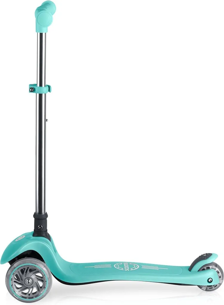 Trottinette phosphorescente turquoise 3 roues pour la glisse enfant