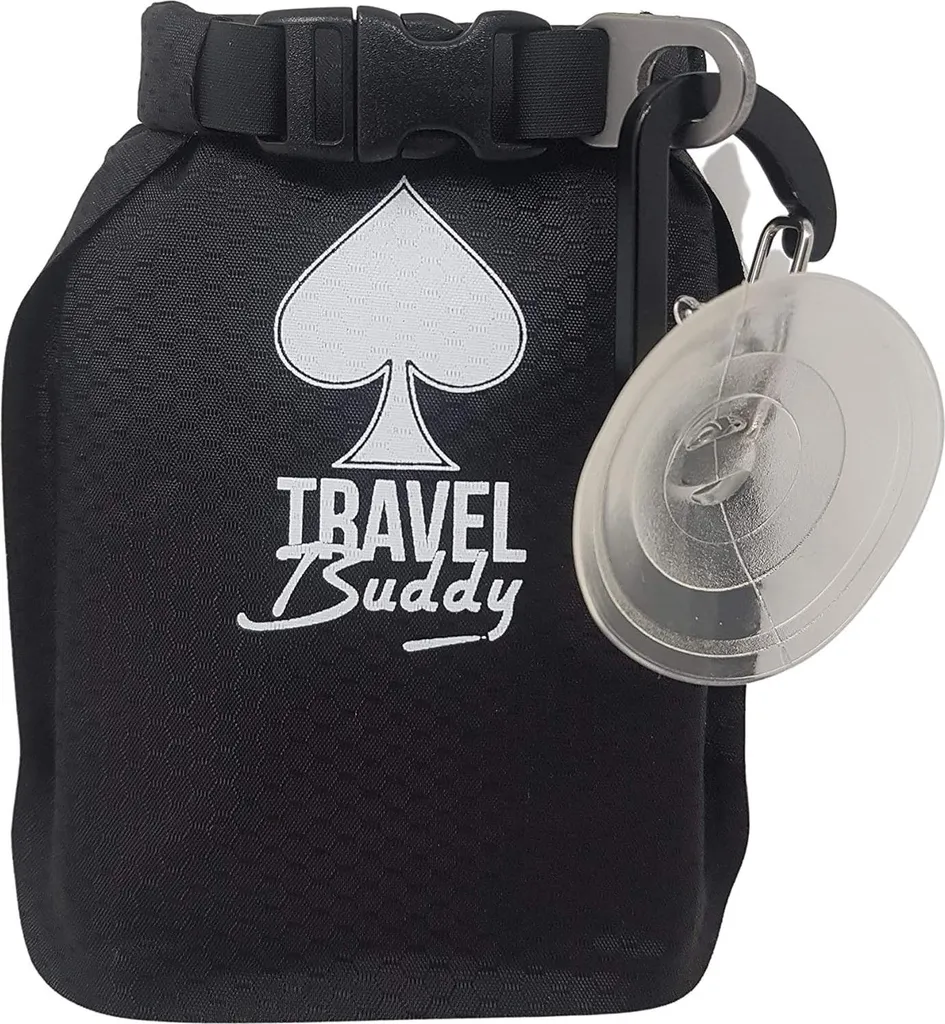 Porte-savon pour randonnée et sport avec mousqueton de fixation sac