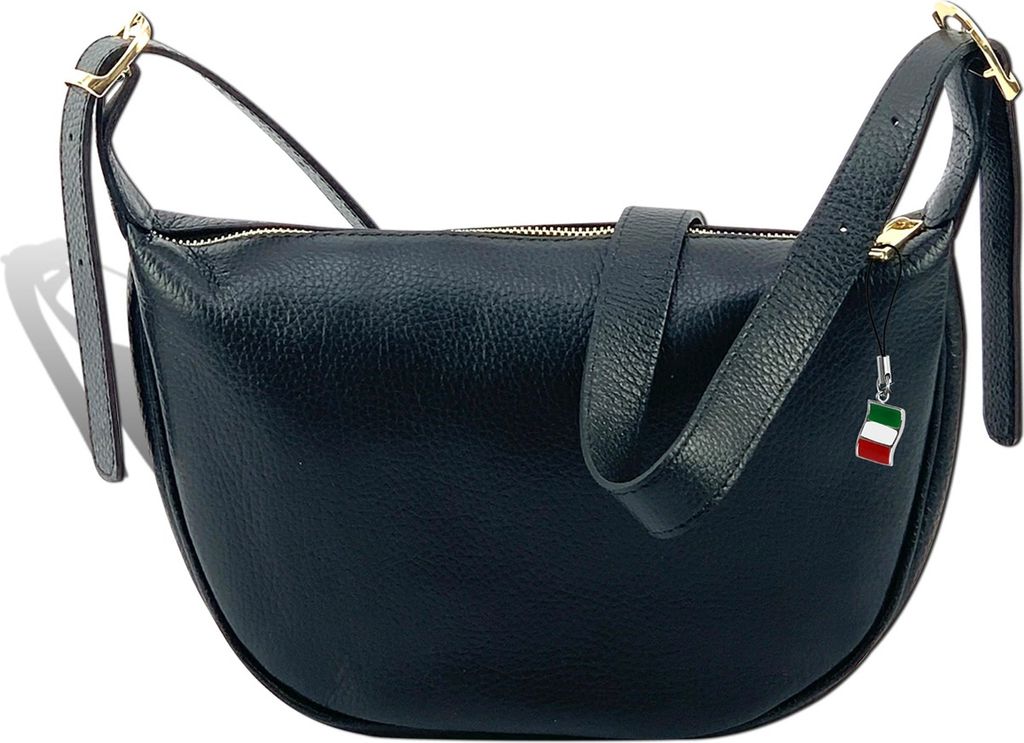 Florence Damen Umhängetasche Leder Tasche schwarz D2OTF835S1