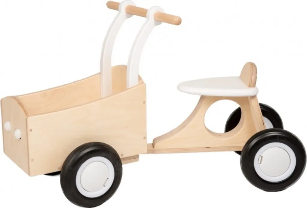 Van Dijk Toys Roue d'enfant en bois Blanc de qualité crèche robuste