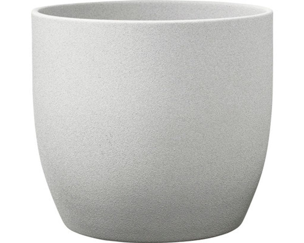 Blumentopf Soendgen Basel Stone Keramik Ø 16 cm H 15 cm hellgrau