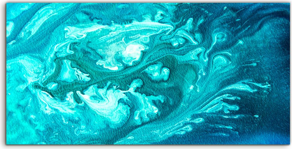 Coloray - Glasbild - 100x50 cm - Wandbild - Glasbilder - Abstrakte Malerei Moderne Kunst