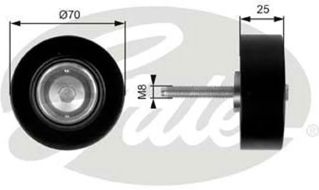Poulie GATES T36263 pour entretien courroie Mazda MX-5, 3 et 6 Berline