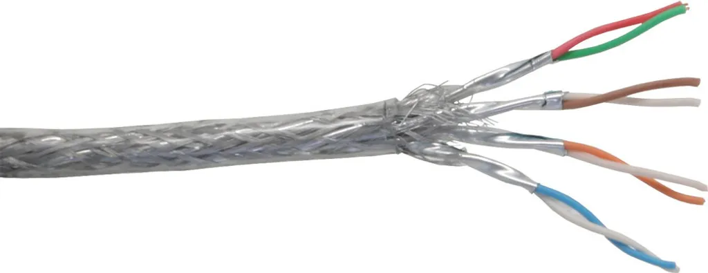 Cavo LAN Trasparente InLine Cat.6 S/FTP 100m | Qualità Rame Superiore - 1