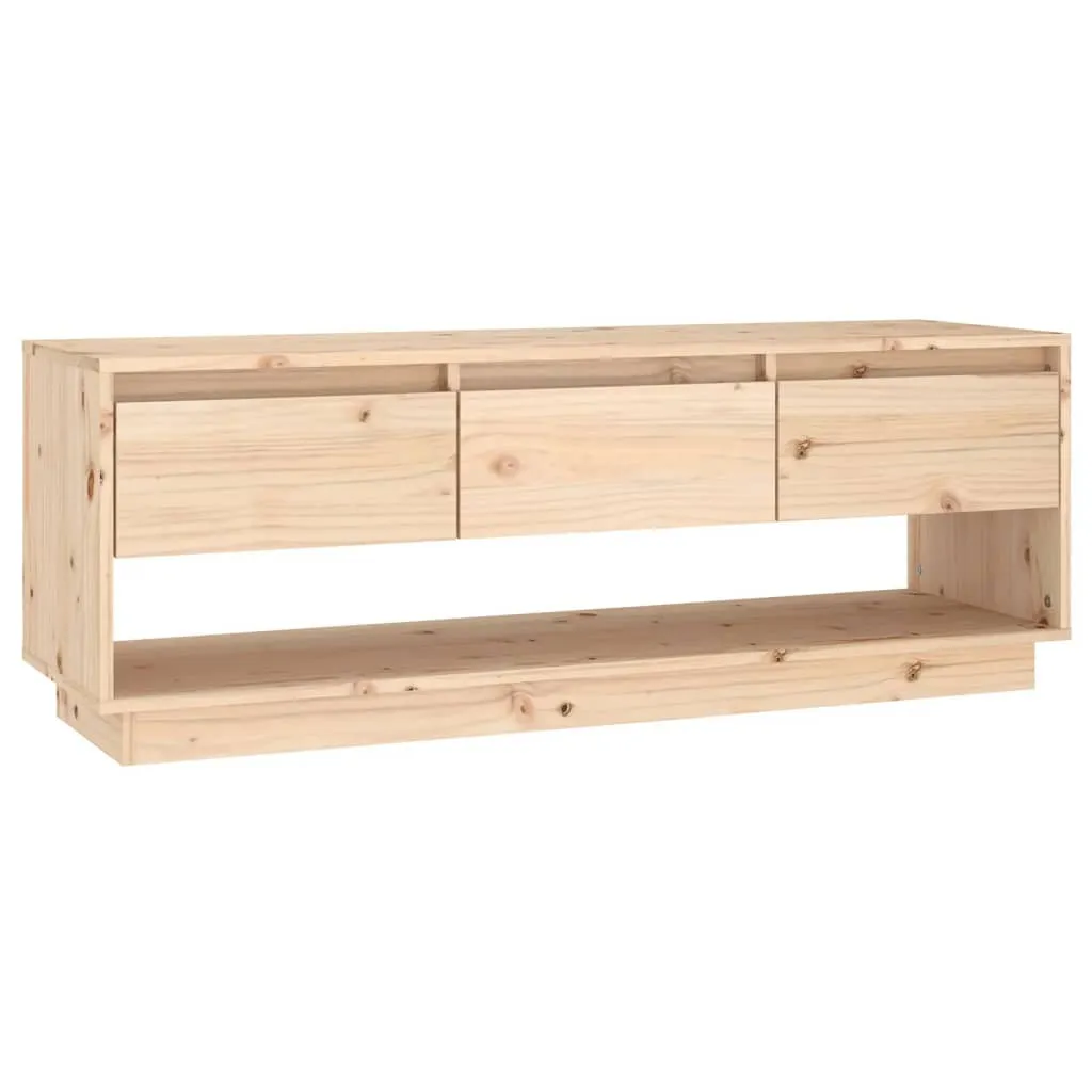 Mobile Porta TV Legno Pino Massiccio 110 cm | Affare Sottocosto