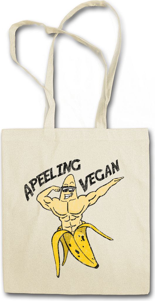 Urban Backwoods Apeeling Vegan, Stofftasche, Farbe: Beige