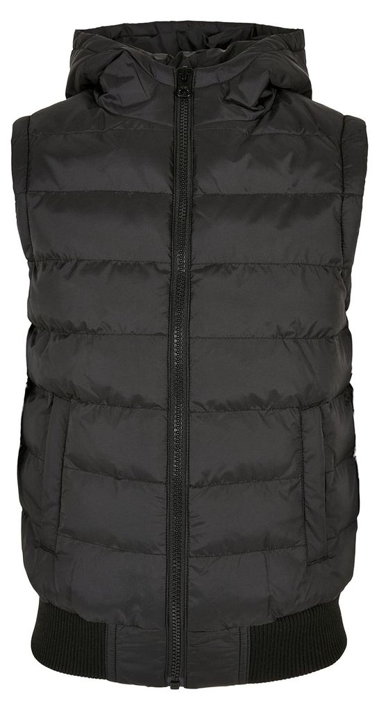 Urban Classics - Weste mit Kapuze für Herren TN1637 (S) (Schwarz)