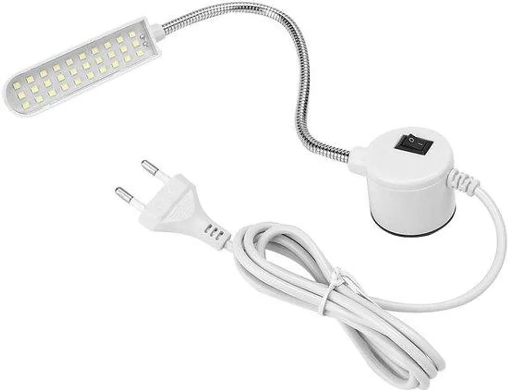 Lampe de travail LED magnétique 6W pour machine à coudre et établi