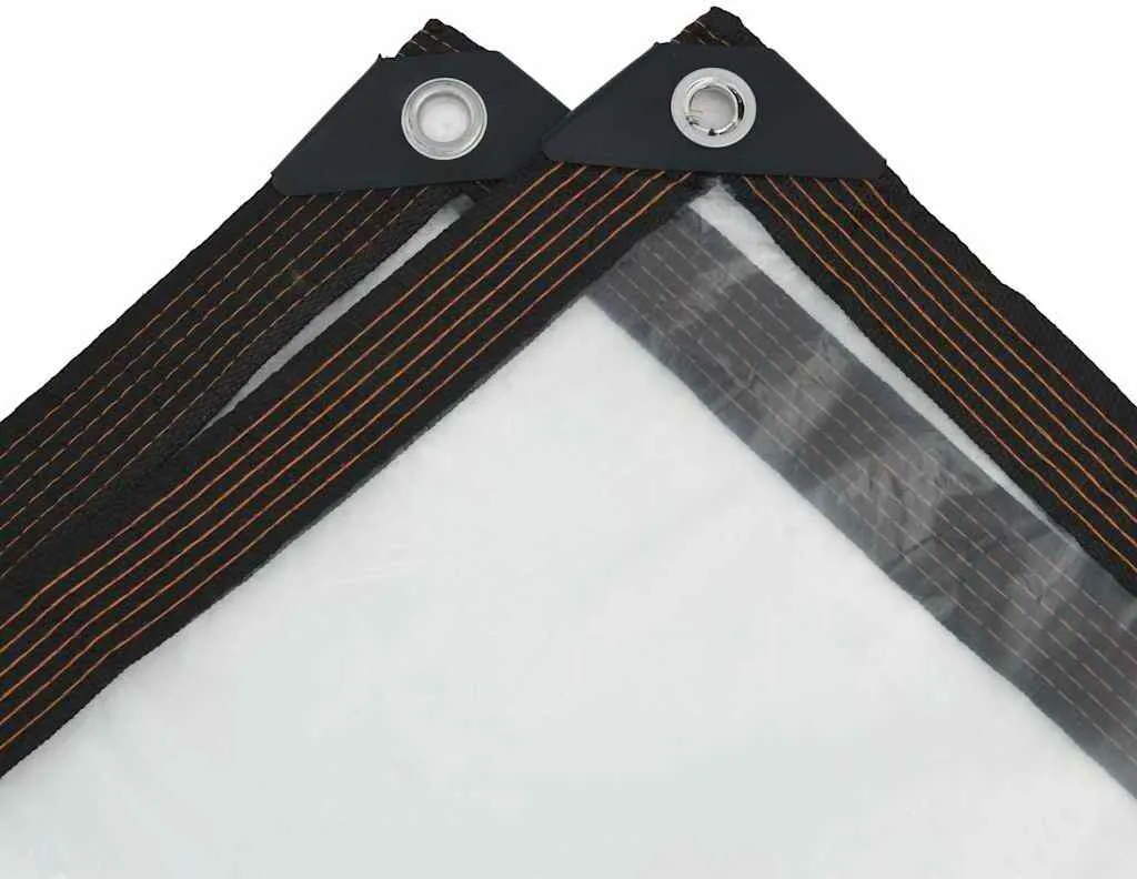 Bâche transparente 3x6 m imperméable avec œillets en polyéthylène PE - 5