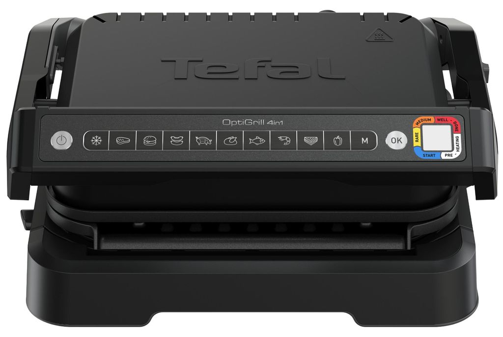 Tefal OptiGrill 4in1 GC7748, Schwarz, Metall, Rechteckig, Produktbild 