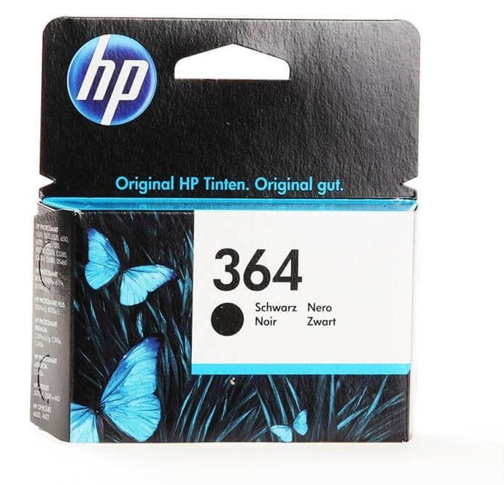 HP 364 Černá originální inkoustová kazeta, Standardní Obrázek produktu 