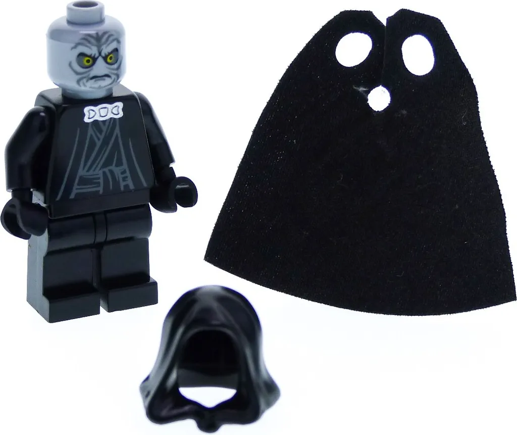 Minifigurine Star Wars Empereur Palpatine sw0210 Tête Gris Bleuté