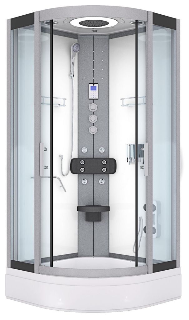 Duschkabine Dusche D58-50T1 Komplettdusche Fertigdusche 90x90 cm