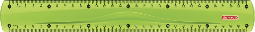 Règle plate de 30 cm Colour Code BRUNNEN pour fournitures scolaires Kiwi