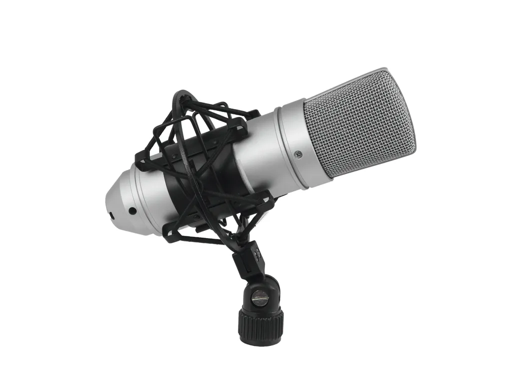 Microphone studio Omnitronic CM-77 avec suspension anti-vibration XLR - 5