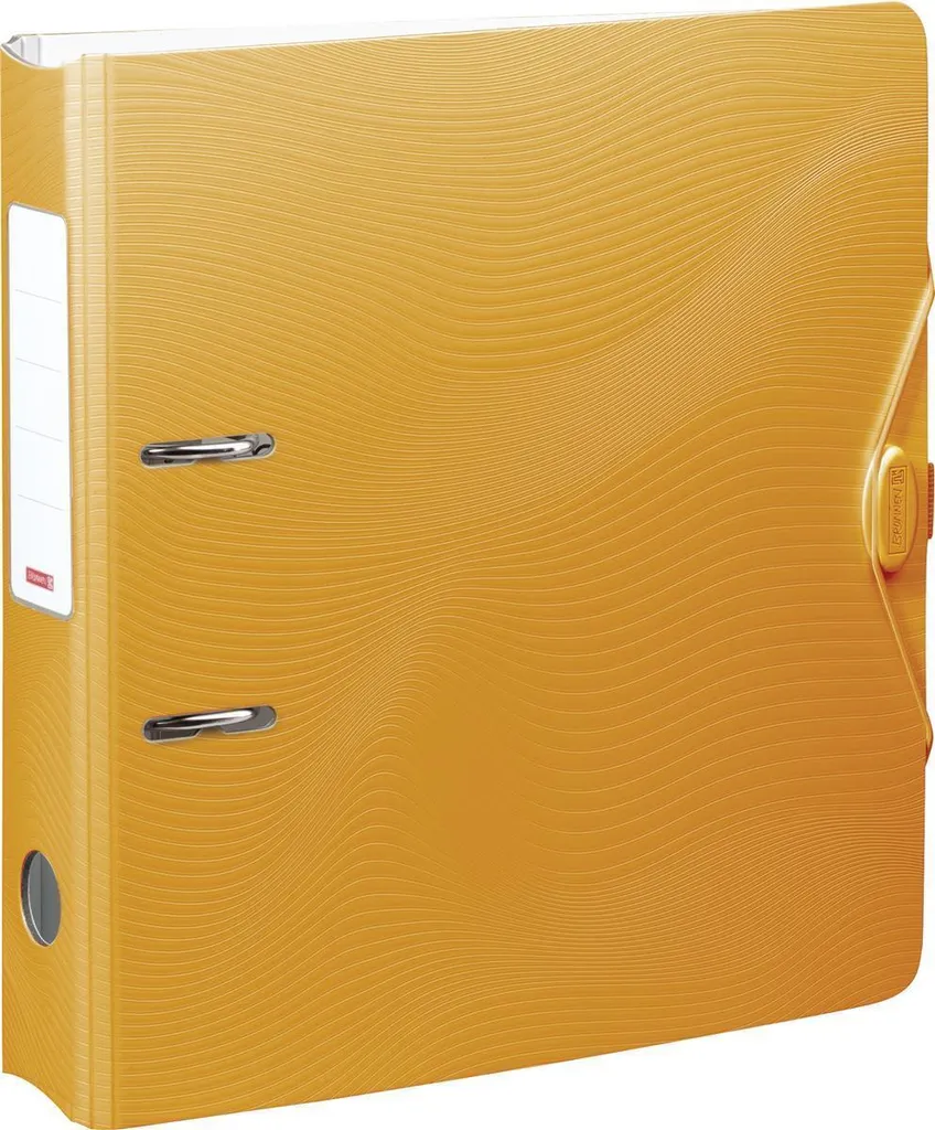 6X BRUNNEN 102043740 Classeur A4 7cm Wave Orange à levier haute qualité