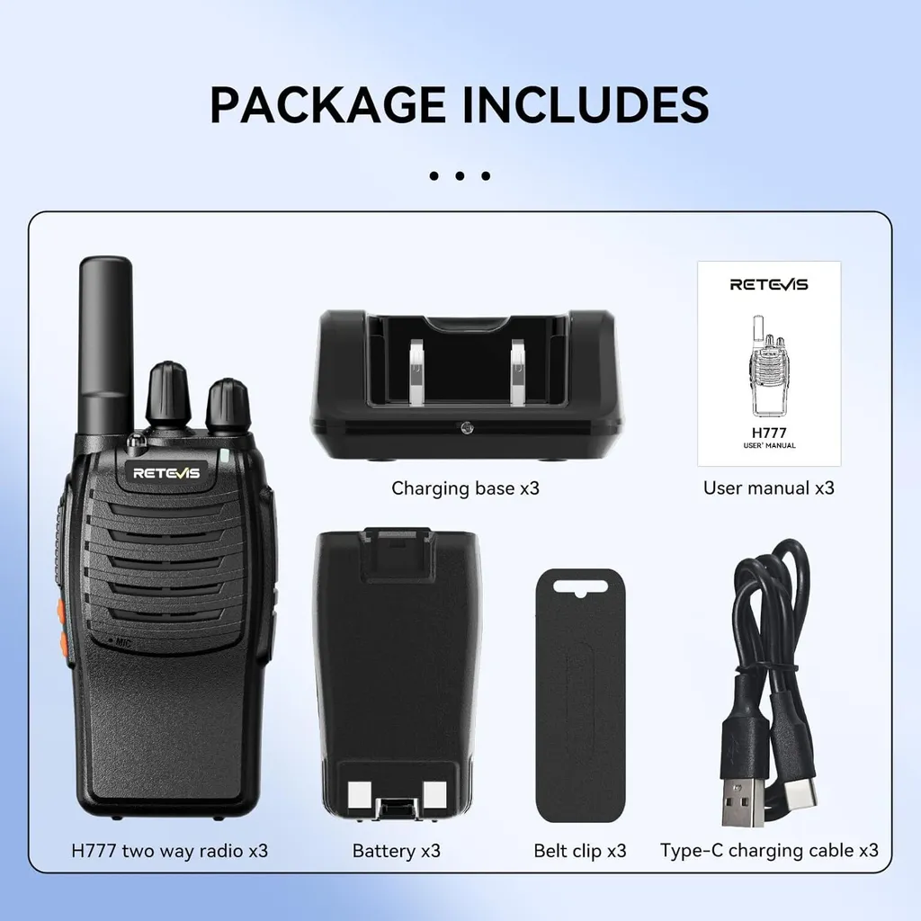 Talkie-Walkie sans Licence Retevis H777 : Restez Connecté Partout