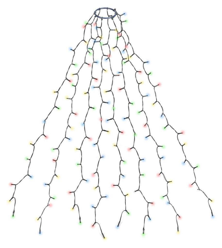 SALCAR 1,5m Weihnachtsbaum Lichterkette mit Ring und 8 Produktbild 