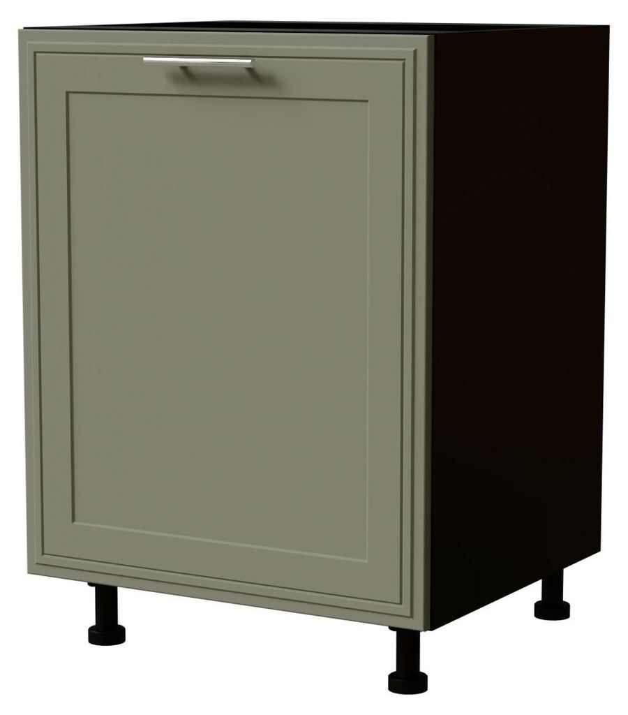 Küchenunterschrank SALO 60x82cm 1-türig matt Farbe wählbar (SL-D1D/60),reed green matt,schwarz
