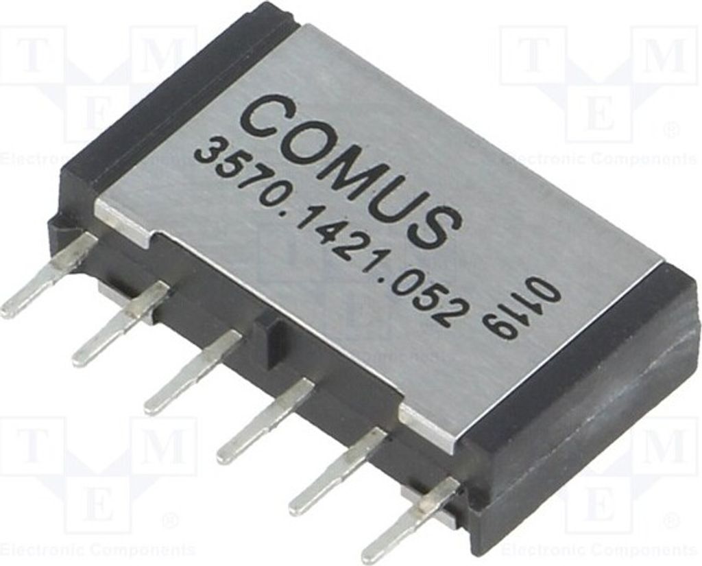 1x Relais: Reed 10W max.200VDC 500mA USpule : 5VDC THT 3570.1421.052 Elektromagn
