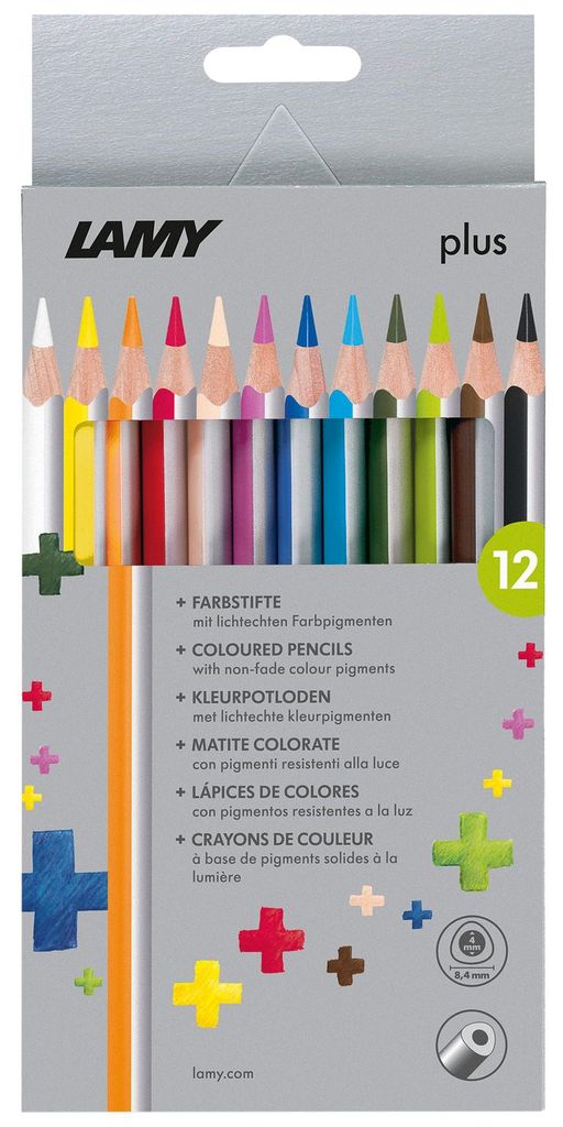 LAMY Buntstifte 12x Farben aus hochwertigem Zedernholz ergonomisch Dreieckform