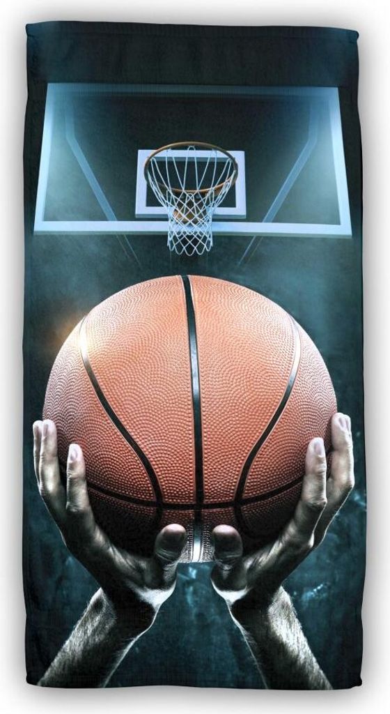 Basketball Baumwolle Strandtuch Frottee Badetuch mit Produktbild 