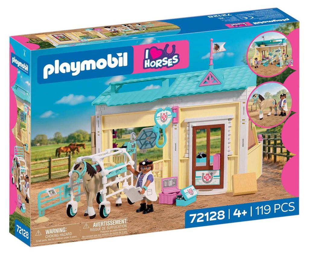 PLAYMOBIL - Centre vétérinaire pour chevaux - 72128 Image du produit 