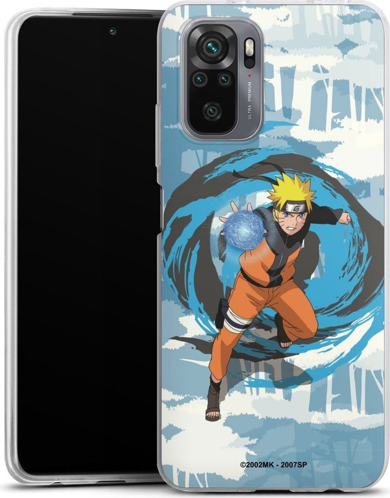 DeinDesign Slim Hülle für Xiaomi Redmi Note 10S Silikon Case Ultra Dünn Handyhülle Manga Naruto Shippuden Offizielles Lizenzprodukt