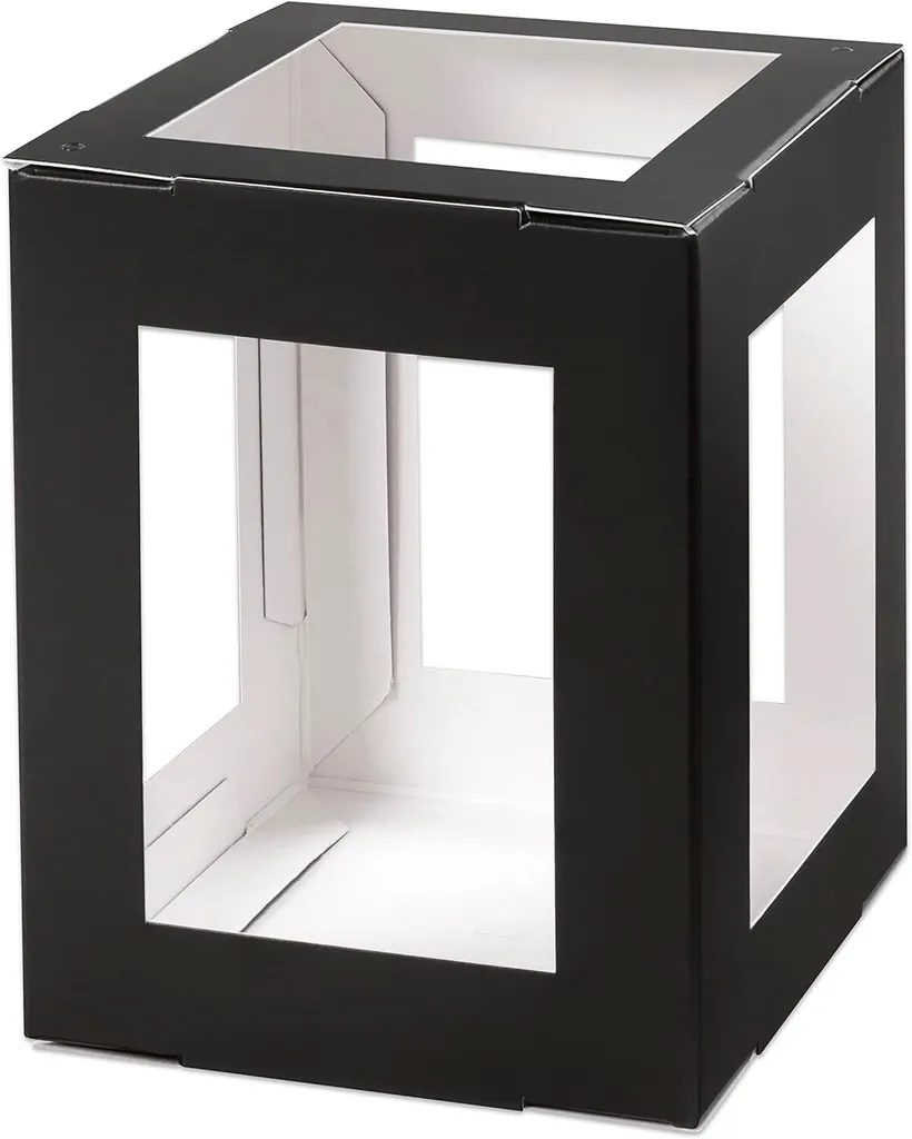 Lanterne noire montée facile 135x180 mm pour éviter les ratés DIY