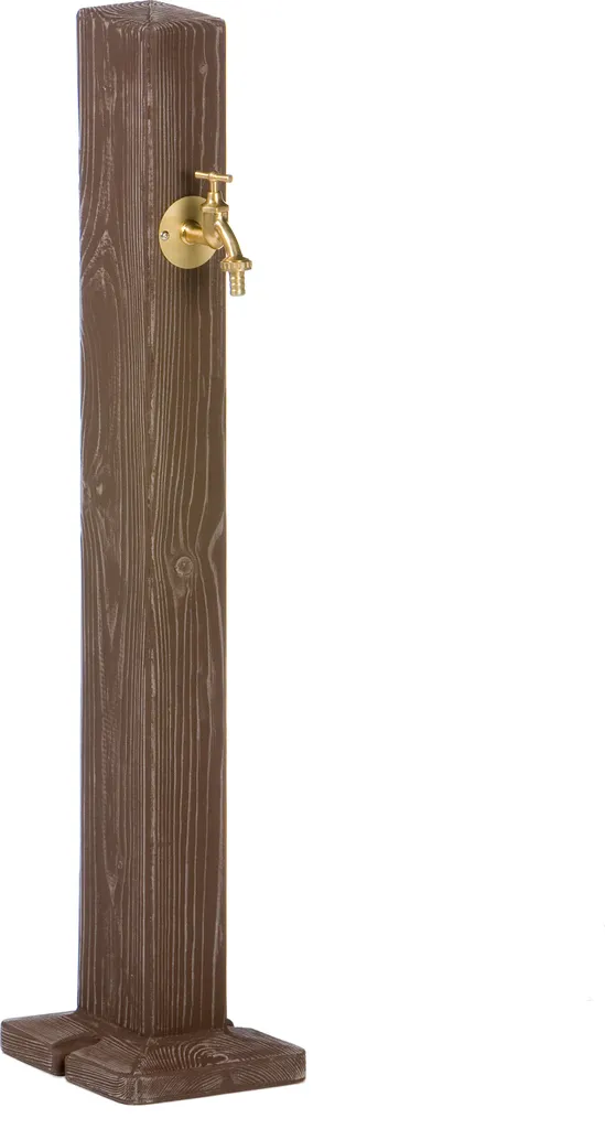 Prise d'eau Forest marron avec raccord enfichable pour jardin discret