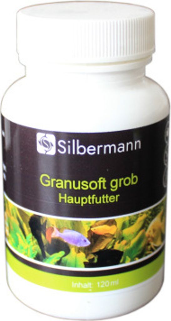 Silbermann Granusoft - Hauptfutter für Süßwasserfische fein oder grob (120 ml grob), SIS 110