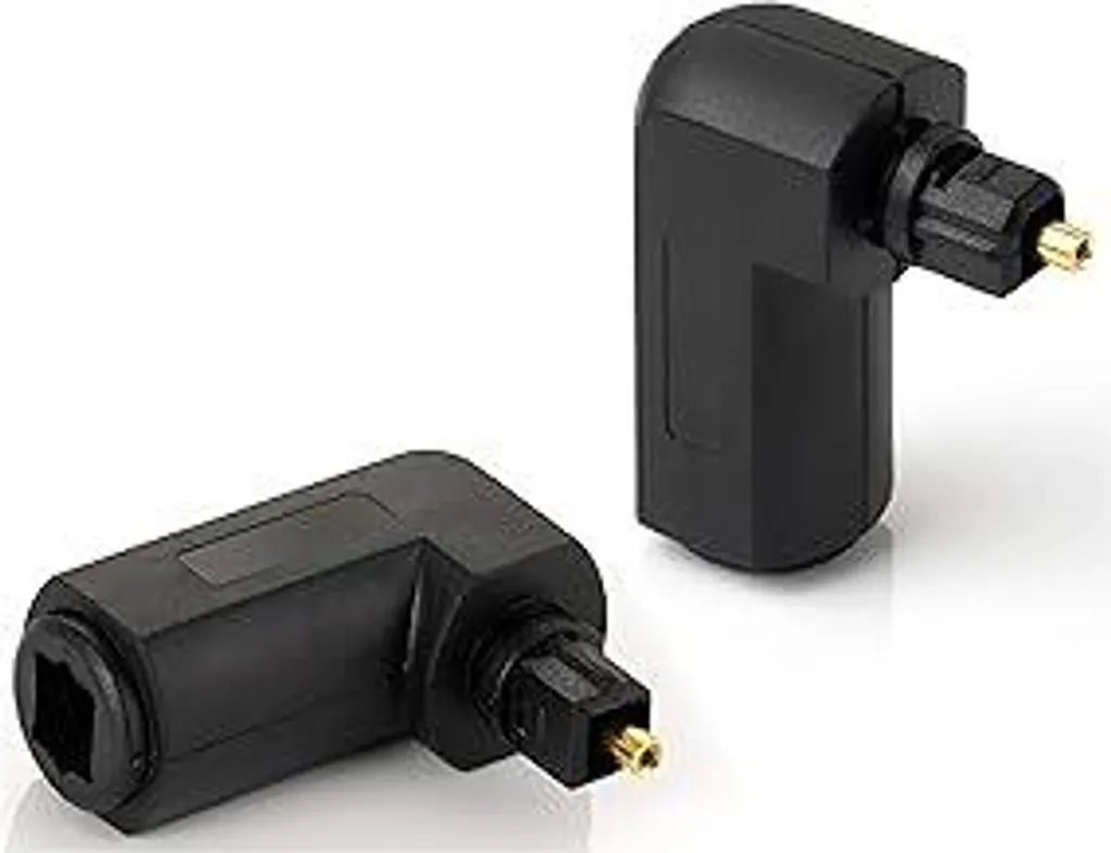 Adattatore Toslink 90 Gradi POPPSTAR | Connettore Ottico S/PDIF 2 Pezzi