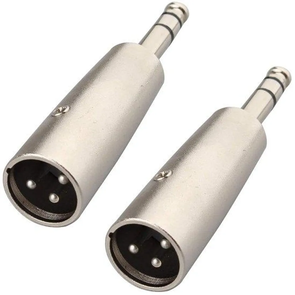 Adaptateur XLR vers Jack 6,35 mm TRS en alliage métallique anti-parasite