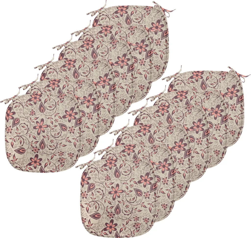 Cuscini Sedie Impermeabili ABAKUHAUS 40x40 - Set 12 pezzi Fiori