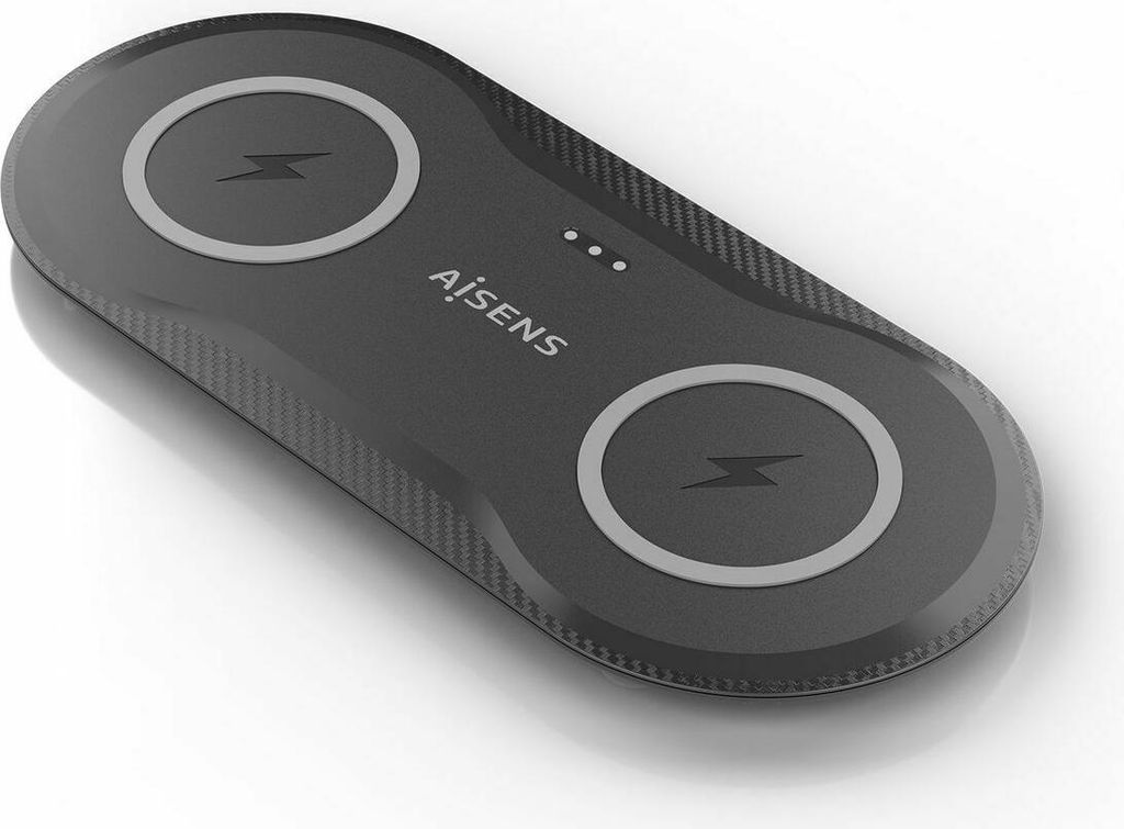 Kabelloses Ladegerät Aisens ASCH-15W2WC060-BK Schwarz 50 W