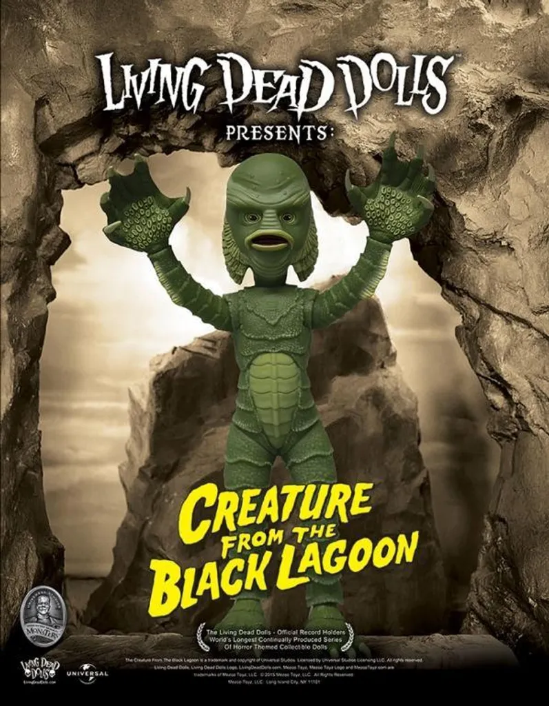 Poupée Créature du lac noir 25 cm idéale pour déco geek et horreur