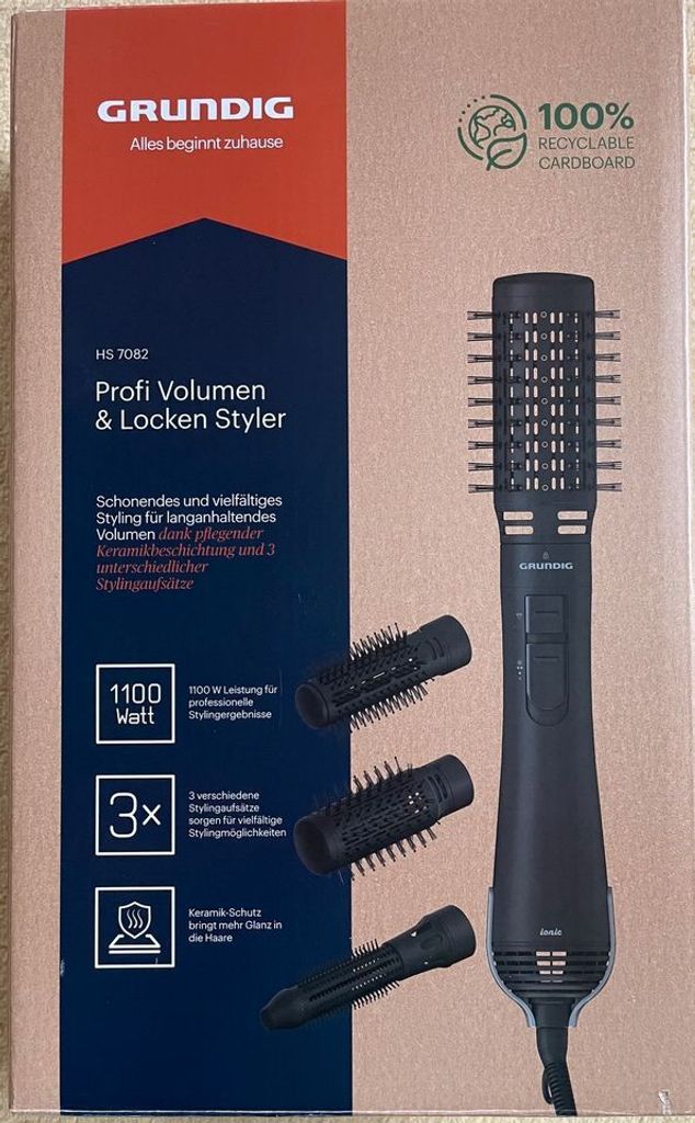 Grundig HS7082 Profi Volumen & Locken Styler 1100W 3 Produktbild 3