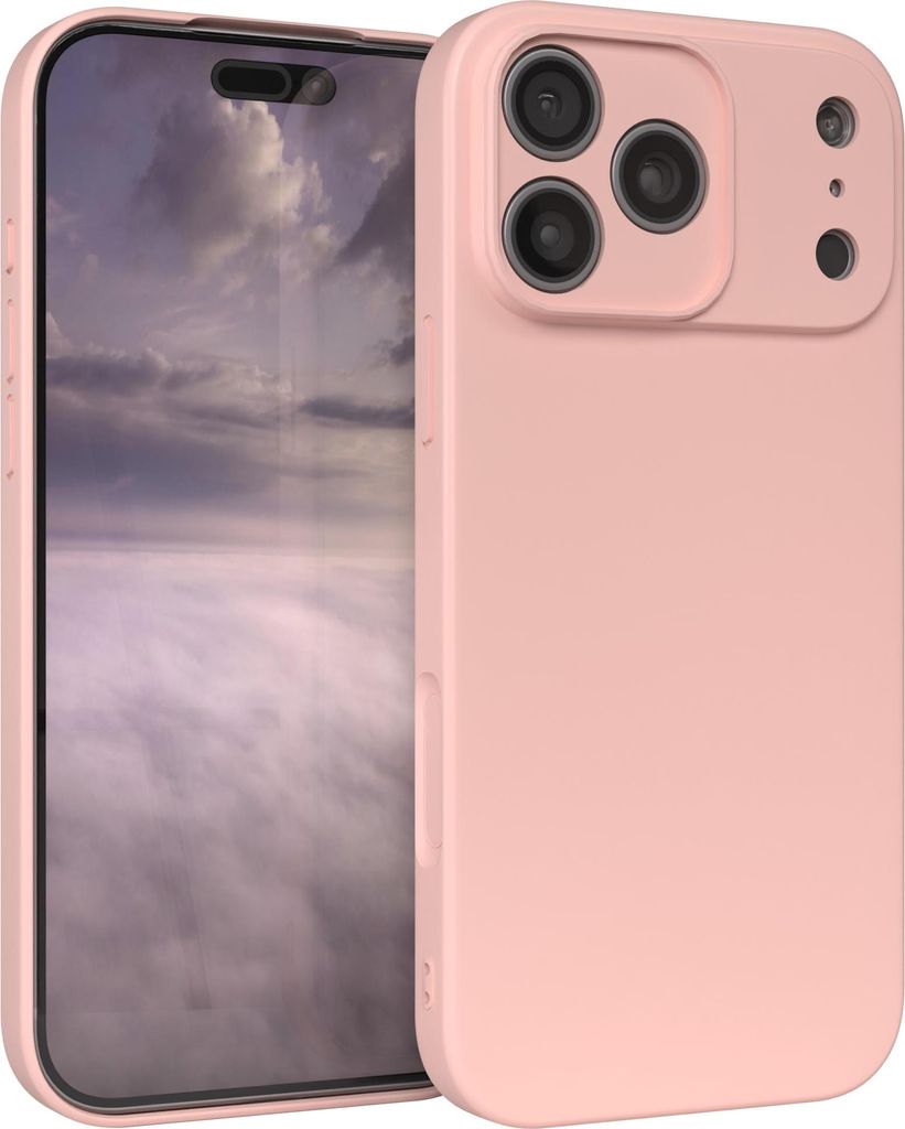 EAZY CASE - TPU Hülle für Apple iPhone 17 Pro Max, TPU Case stoßfeste Handyhülle, weiches Cover mit Kameraschutz, Silikonhülle in Rosa