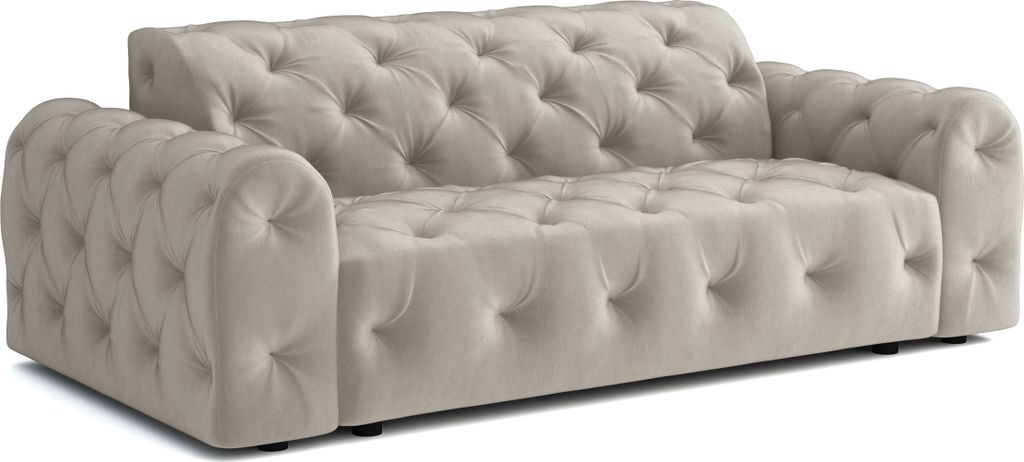 Emoebel24 Sofa 230x94x80 cm Chesterfield Candi Beige