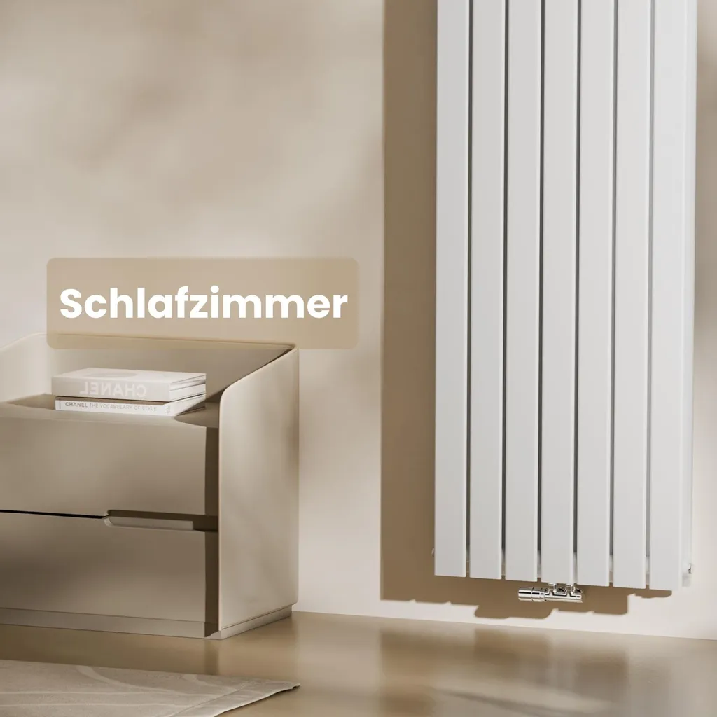 Radiateur Vertical 180 cm Blanc Double Paroi avec Raccord Central - 6